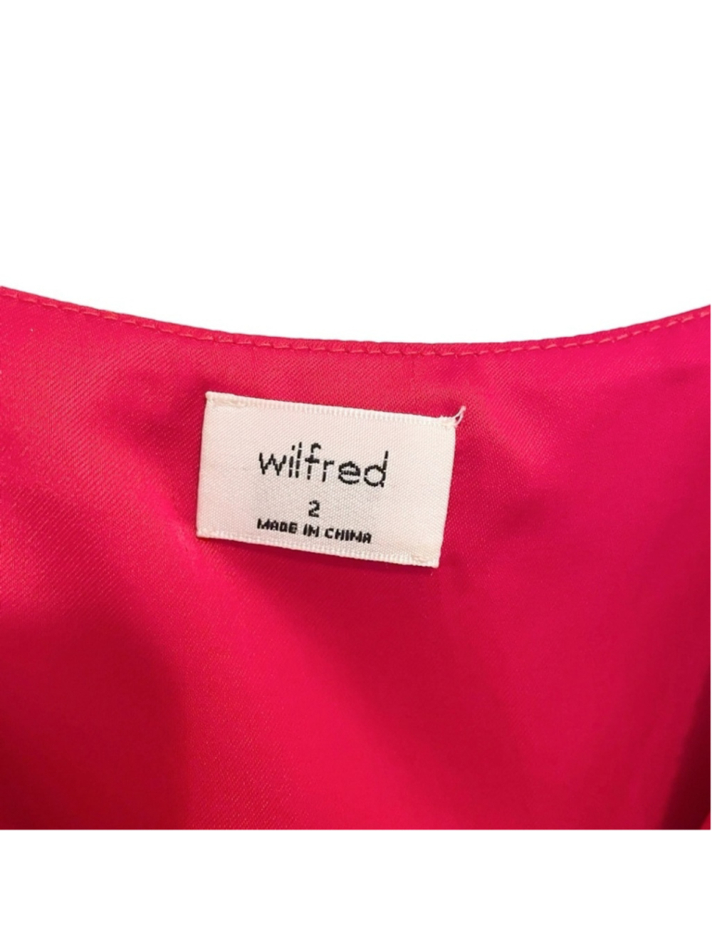 Aritzia Wilfred Red Isabelle Satin Mini Dress Mid-Thigh Size 2 - Picture 7 of 11